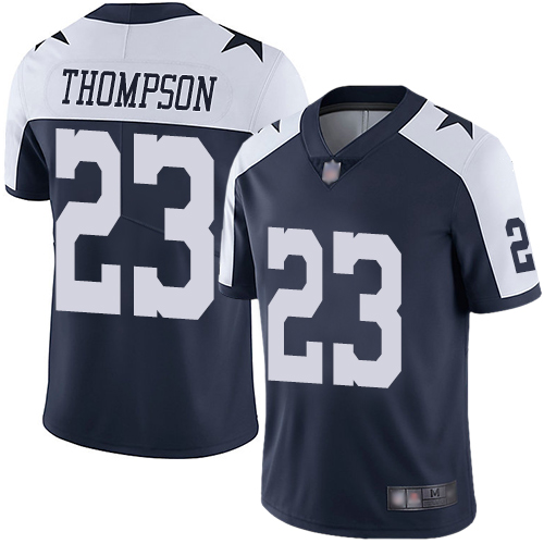 Men Dallas Cowboys Limited Navy Blue Darian Thompson Alternate 23 Vapor Untouchable Throwback NFL Jersey